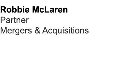 Robbie McLaren Partner Mergers & Acquisitions
