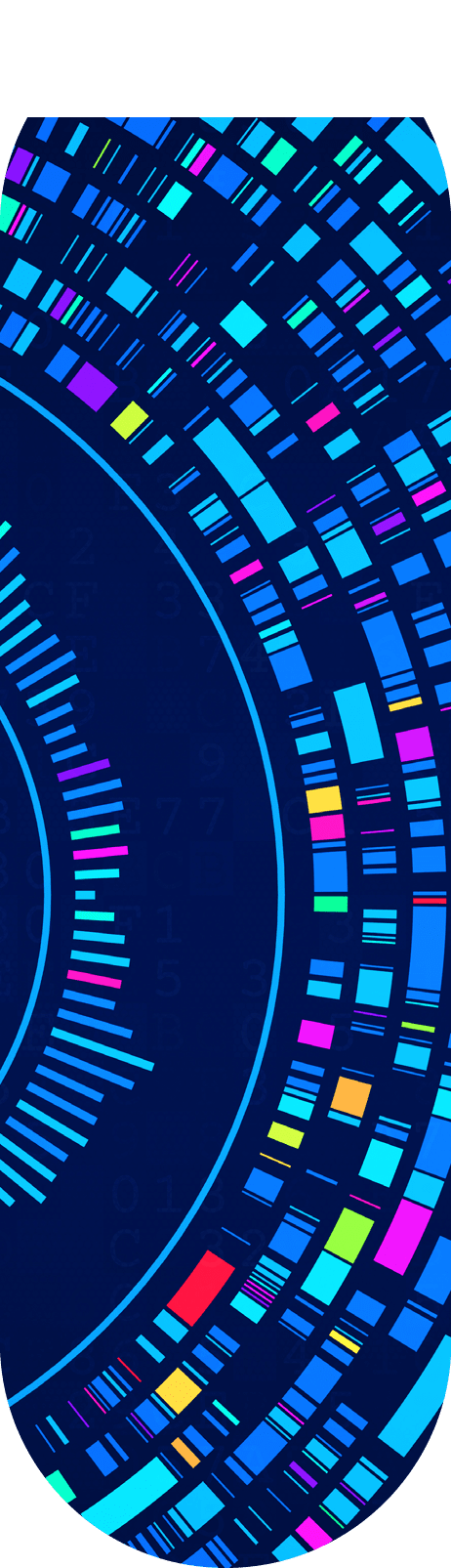 Big data and AI automation technology for business analytics. Data mining, filtering, sorting, clustering. Data science, Artificial Intelligence and visualization, innovation. Illustration