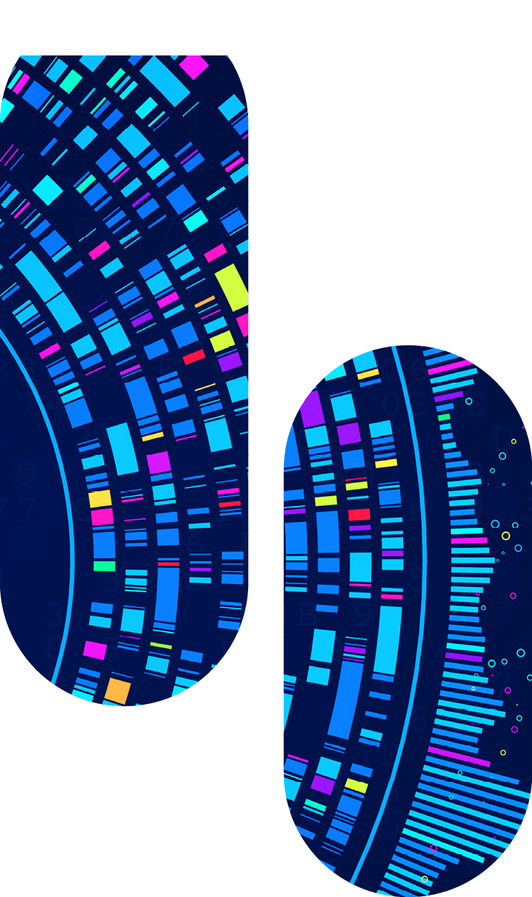 Big data and AI automation technology for business analytics. Data mining, filtering, sorting, clustering. Data science, Artificial Intelligence and visualization, innovation. Illustration