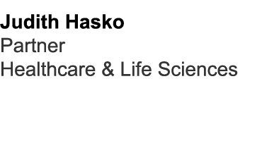 Judith Hasko Partner Healthcare & Life Sciences