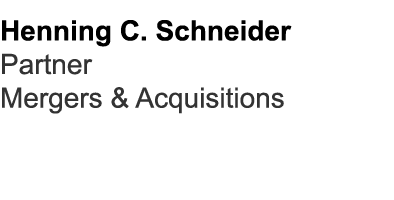 Henning C. Schneider Partner Mergers & Acquisitions