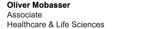 Oliver Mobasser Associate Healthcare & Life Sciences
