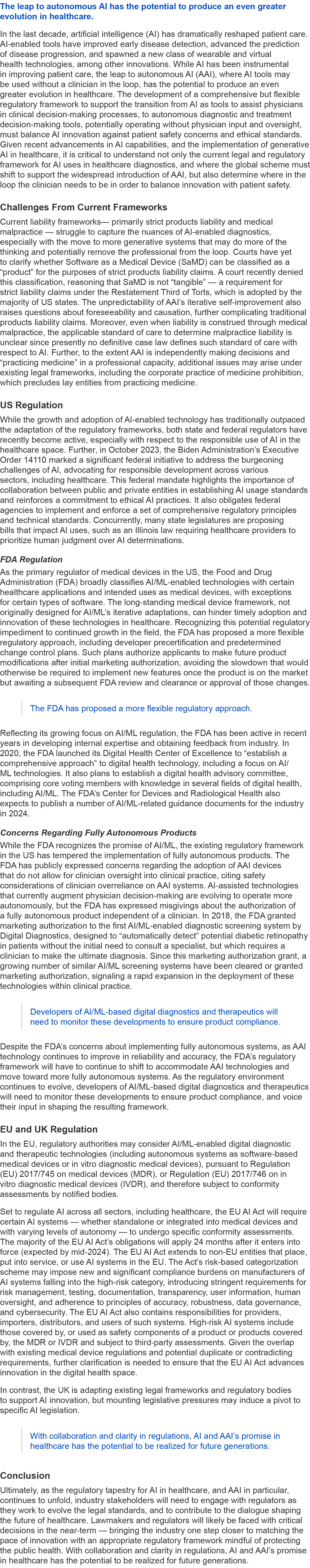 The leap to autonomous AI has the potential to produce an even greater evolution in healthcare. In the last decade, a...
