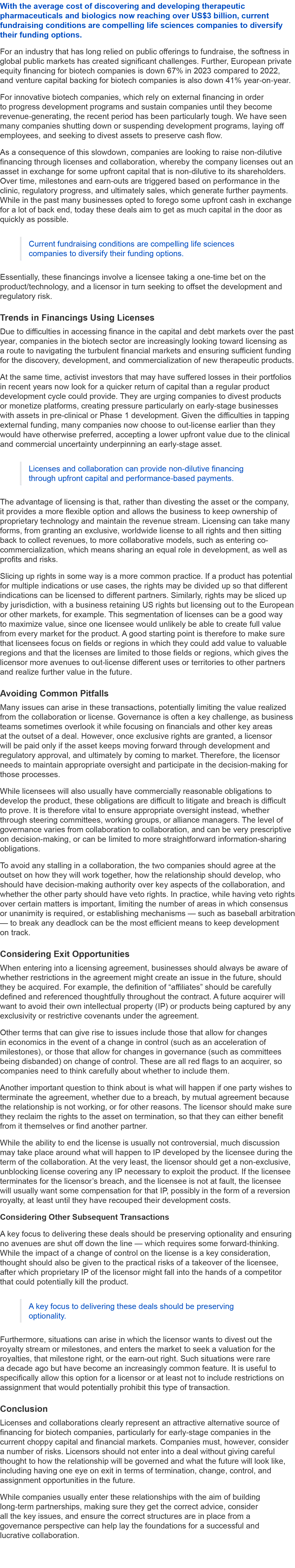 With the average cost of discovering and developing therapeutic pharmaceuticals and biologics now reaching over US$3 ...