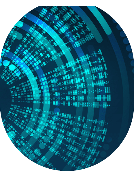 Abstract binary code. Binary data. Technological background decryption and encryption of information. Big data visualization. Algorithm or machine learning illustration.