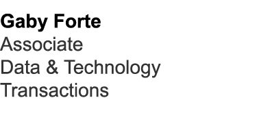Gaby Forte Associate Data & Technology Transactions