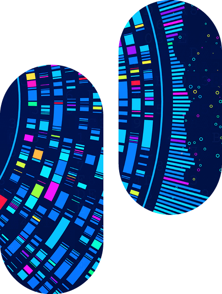 Big data and AI automation technology for business analytics. Data mining, filtering, sorting, clustering. Data science, Artificial Intelligence and visualization, innovation. Illustration