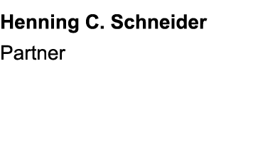 Henning C. Schneider Partner