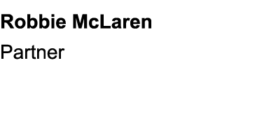 Robbie McLaren Partner