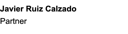 Javier Ruiz Calzado Partner