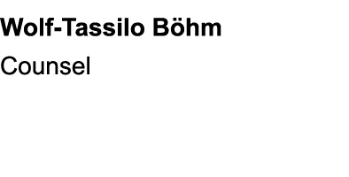 Wolf Tassilo B hm Counsel