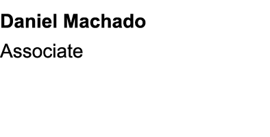 Daniel Machado Associate