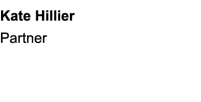 Kate Hillier Partner