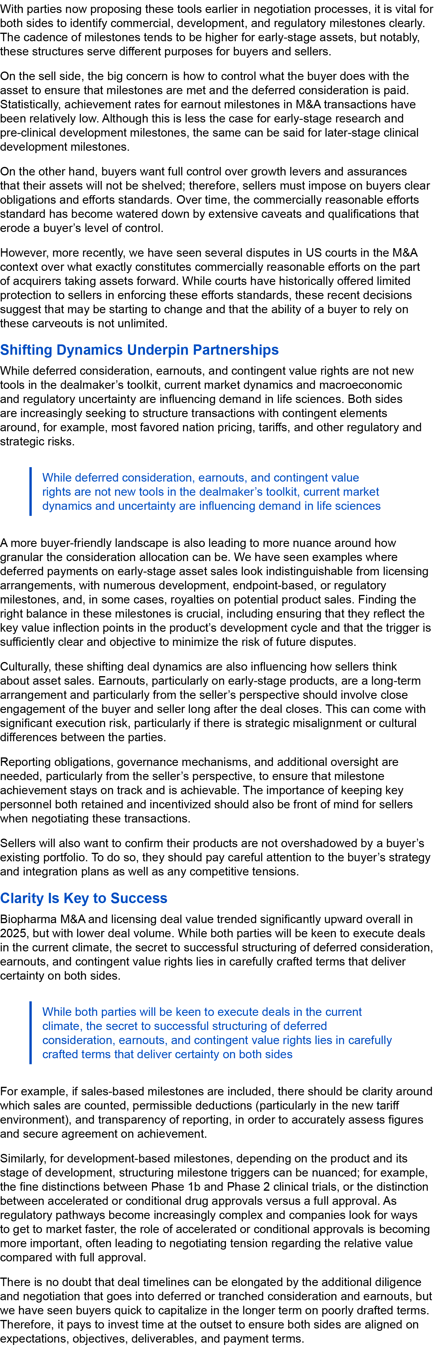 With parties now proposing these tools earlier in negotiation processes, it is vital for both sides to identify comme...