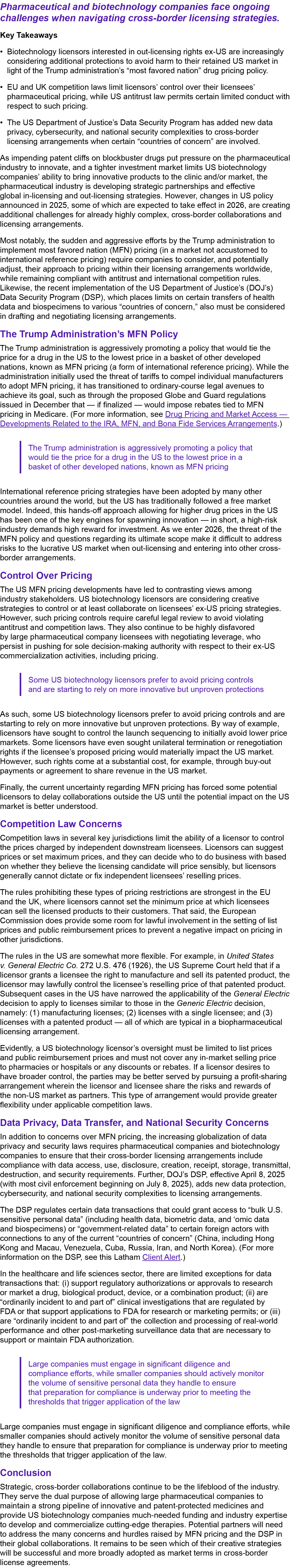 Pharmaceutical and biotechnology companies face ongoing challenges when navigating cross border licensing strategies....