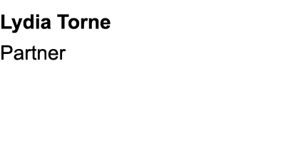 Lydia Torne Partner