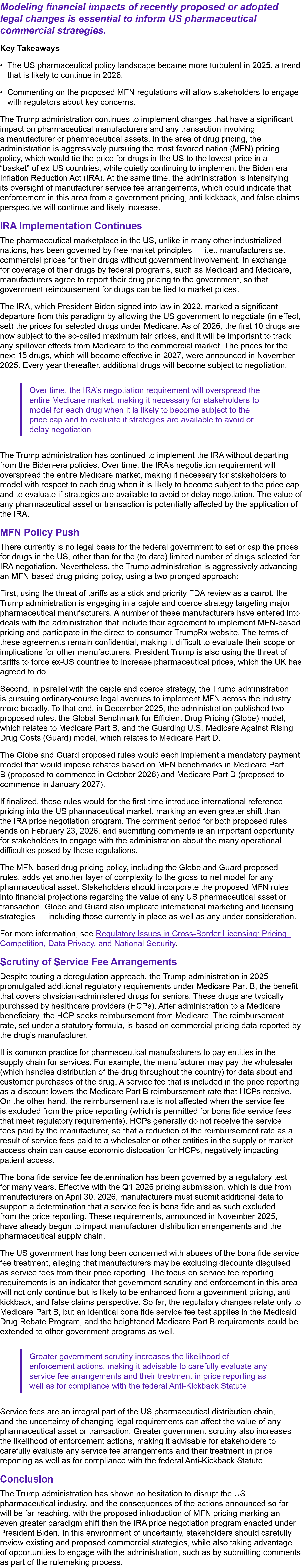 Modeling financial impacts of recently proposed or adopted legal changes is essential to inform US pharmaceutical com...