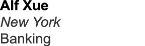 Alf Xue New York Banking