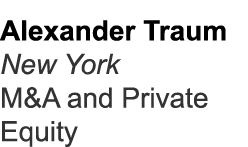 Alexander Traum New York M&A and Private Equity