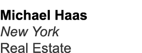 Michael Haas New York Real Estate