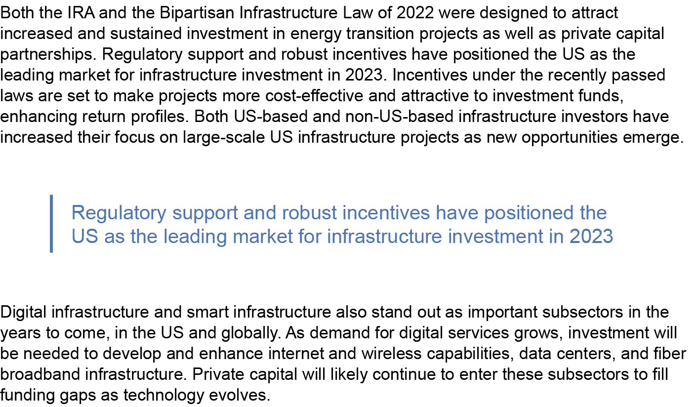 Both the IRA and the Bipartisan Infrastructure Law of 2022 were designed to attract increased and sustained investmen...