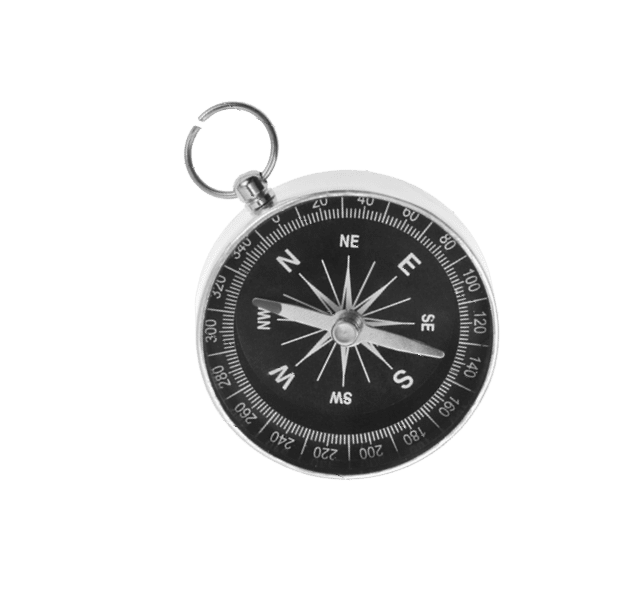 Compass on a white background