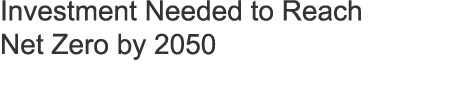 Investment Needed to Reach Net Zero by 2050
