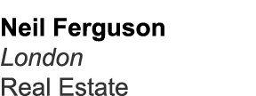 Neil Ferguson London Real Estate
