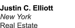 Justin C. Elliott New York Real Estate