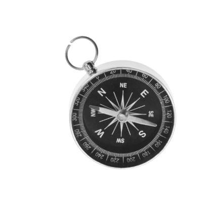 Compass on a white background
