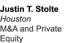Justin T. Stolte Houston M&A and Private Equity