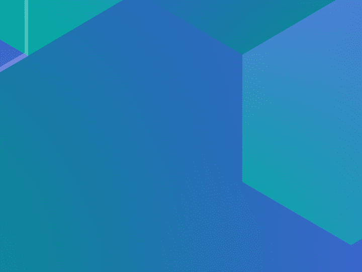 A blue and white geometric shape. Description generated by AI