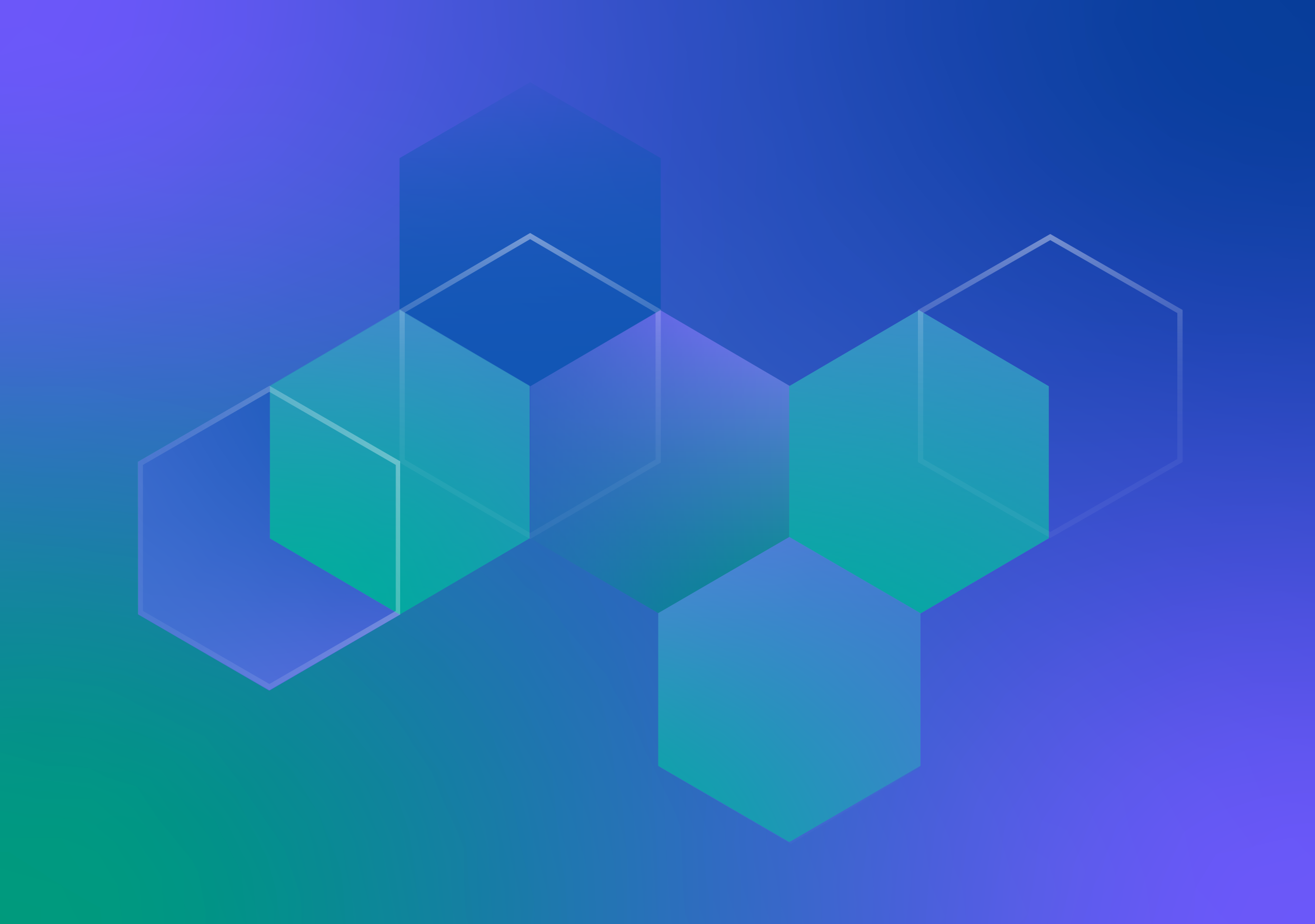 A blue and white geometric shape. Description generated by AI