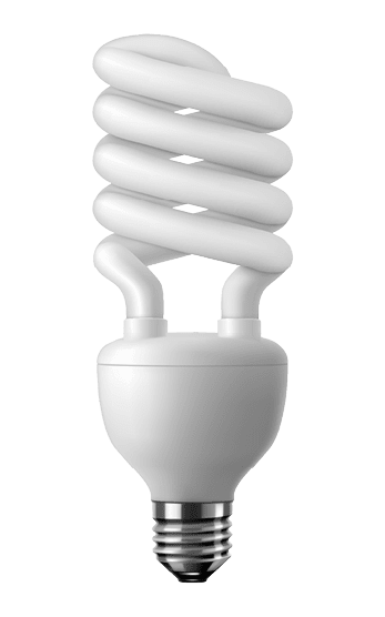 LED light emitting diode energy saving light bulb, economical lightbulb, isolated on transparent background, 3d vector realistic illustration. Energy saving and ecology themes design