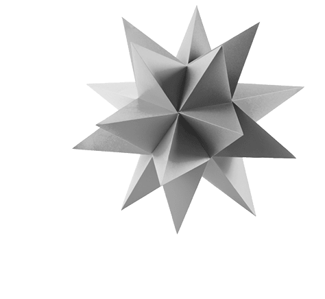 Paper origami 3d pointed star