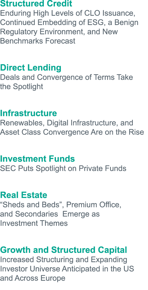 Structured Credit Enduring High Levels of CLO Issuance, Continued Embedding of ESG, a Benign Regulatory Environment,    